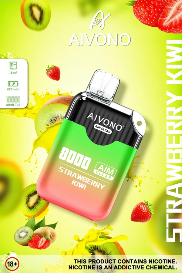 AIVONO AIM CLEAR 8000 Puffs 44 масштаб