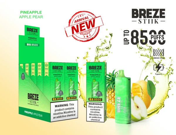 BREZE STIIK BS8500 8500 Puffs 8 skálázott