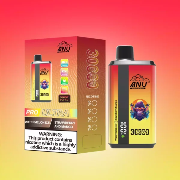 ANU Double Flavor 30000 Puffs Disposable Vapes Bulk Wholesale Long Lasting Premium Flavors 6 1