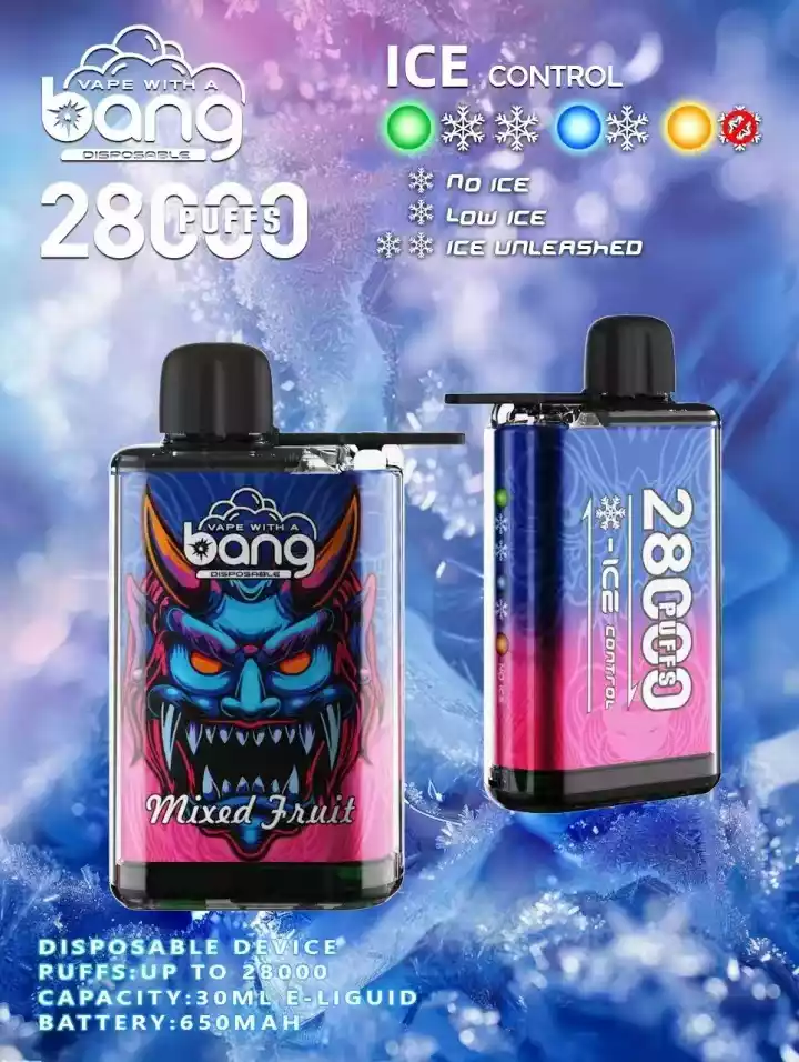 Bang 28000 Puffs Adjustable Airflow & Ice Control for a Customizable Vaping Experience