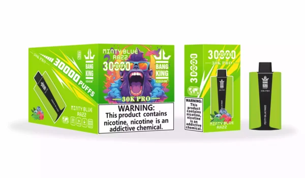 Bang King 30000 Pro eldobható Vape 6 méretezett