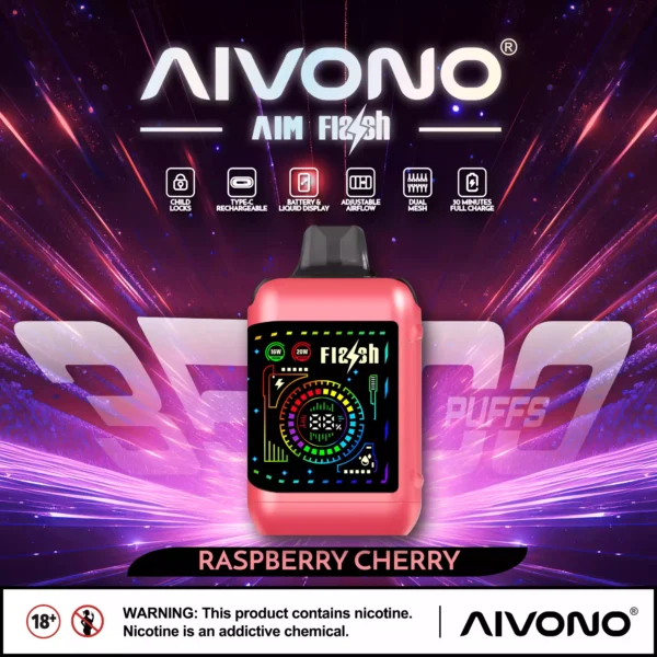 AIVONO AIM FLASH 35000 Puflar Şarj Edilebilir Tek Kullanımlık Vape Kalem Çift Örgü Düşük Nikotin Seçenekleri 0 2 3 5 Toplu Toptan Satış için 8