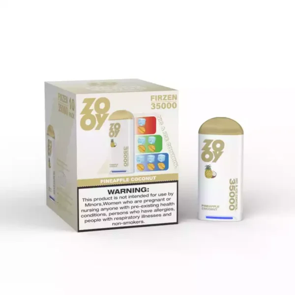 High-Quality ZOOY FIRZEN 35000 Puffs Disposable Vape with 3 LGB Light Colors and Rechargeable 650mAh Battery TYPE C Charging for Wholesale Disposable Vapes