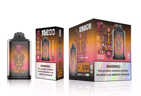 Premium BANG BOX S1 15000 Puffs with Netcore Heating and Type-C Charging in Various Nicotine Strengths