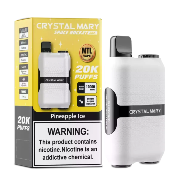CRYSTAL MARY Space Rocket 12000 puffs Wholesale Disposable Vape with Powerful Dual Core Technology