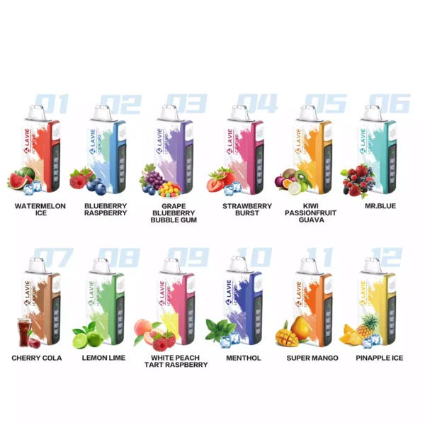 High Capacity LAVIE ICE KING 50000 Puffs Vape with 5 Cooling Levels and USB C