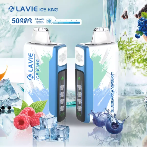 High Capacity LAVIE ICE KING 50000 Puffs Vape with 5 Cooling Levels and USB C