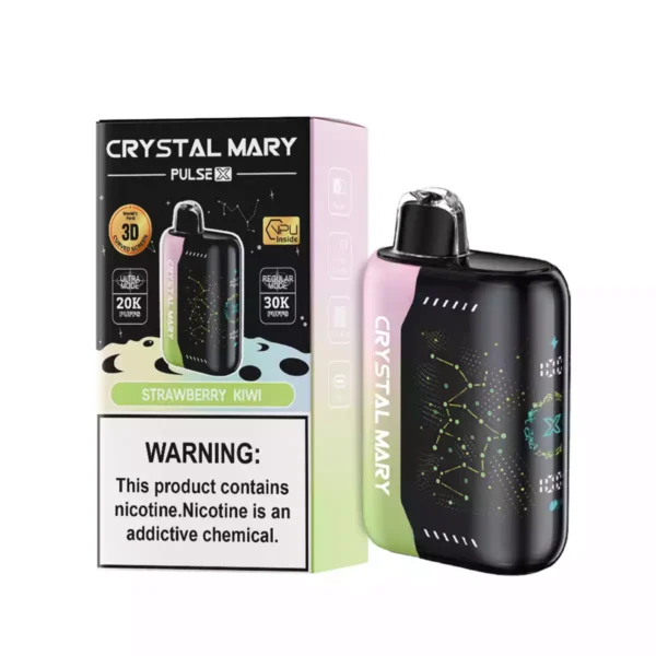 High Quality CRYSTAL MARY PulseX 20mg 20000 Puffs Disposable Vape with Dual Mesh Coil and 18ml E Liquid