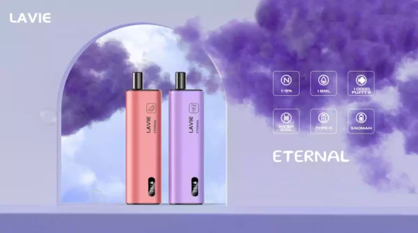 High Quality LAVIE Eternal 10000 Puffs Vape Pod with 2 Percent or 5 Percent Salt Nicotine and OEM Support