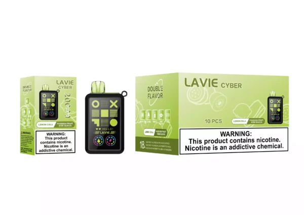 High Quality LAVIE Cyber 20000 Puffs Rechargeable Disposable Vape with Dual Mesh Coil and Salt Nicotine