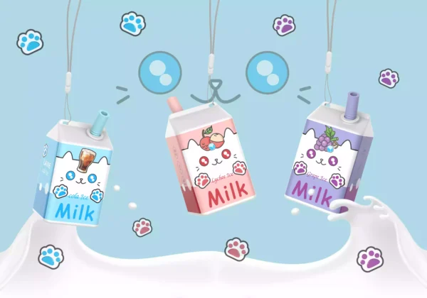 High Quality Lavie Milk 7000 Puffs Disposable Vape with Type C Charging and Salt Nicotine 2 Percent 5 Percent OEM Available