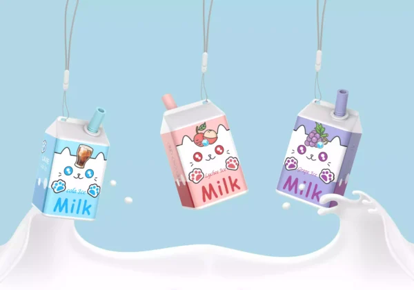 High Quality Lavie Milk 7000 Puffs Disposable Vape with Type C Charging and Salt Nicotine 2 Percent 5 Percent OEM Available