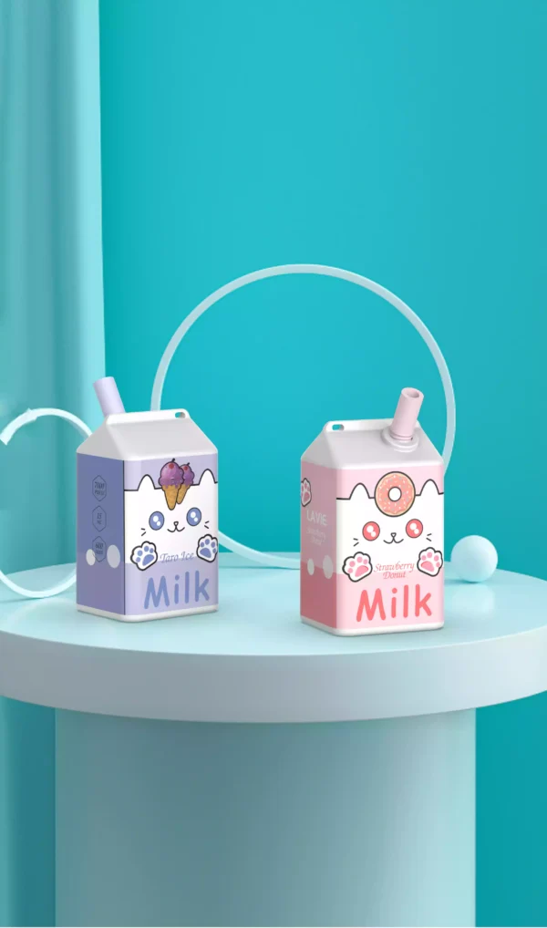 High Quality Lavie Milk 7000 Puffs Disposable Vape with Type C Charging and Salt Nicotine 2 Percent 5 Percent OEM Available
