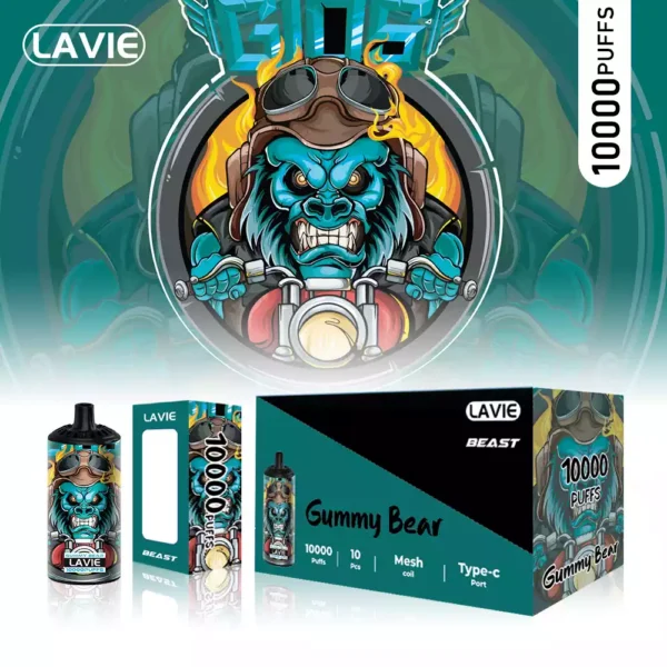 High Quality Lavie Rockt 10000 Puffs Disposable Vape with 2 Percent and 5 Percent Salt Nicotine