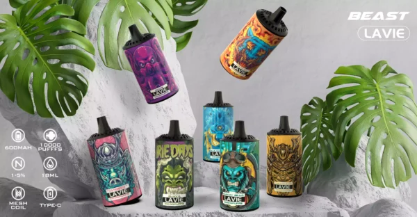 High Quality Lavie Rockt 10000 Puffs Disposable Vape with 2 Percent and 5 Percent Salt Nicotine