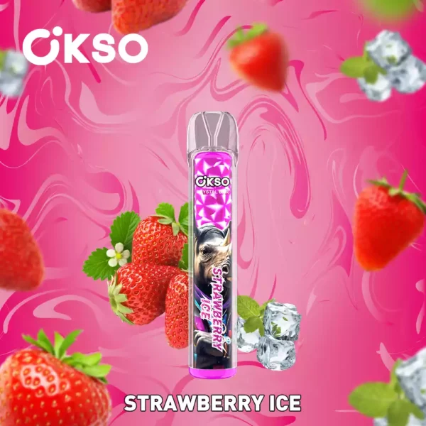High Quality OKSO Crystal Bar 800 Puffs Disposable Vape with Mesh Coil and RGB LED Light
