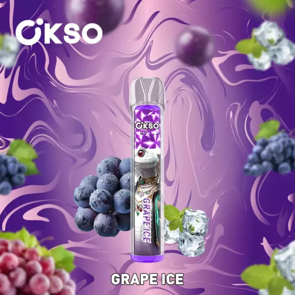 High Quality OKSO Crystal Bar 800 Puffs Disposable Vape with Mesh Coil and RGB LED Light