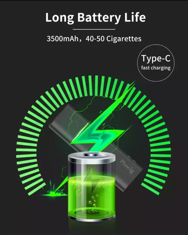 High Quality Pluscig S9 Heat Not Burn Device with Adjustable Temperature 250 to 390℃ and Samsung 3500mAh Battery