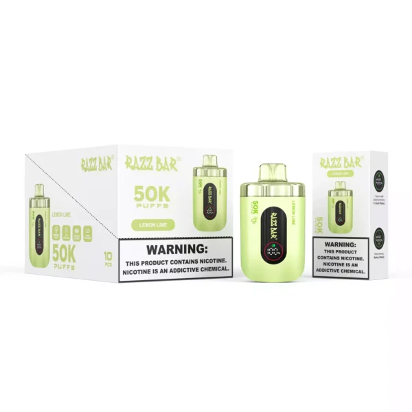 High Quality RazzBar 50K Puffs Rechargeable Disposable Vape with 2 and 5 Percent Nicotine