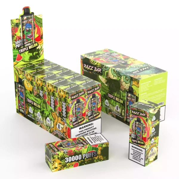 High Quality Razzbar 30000 Puffs Salt Nicotine Available In 2 and 5 Percent