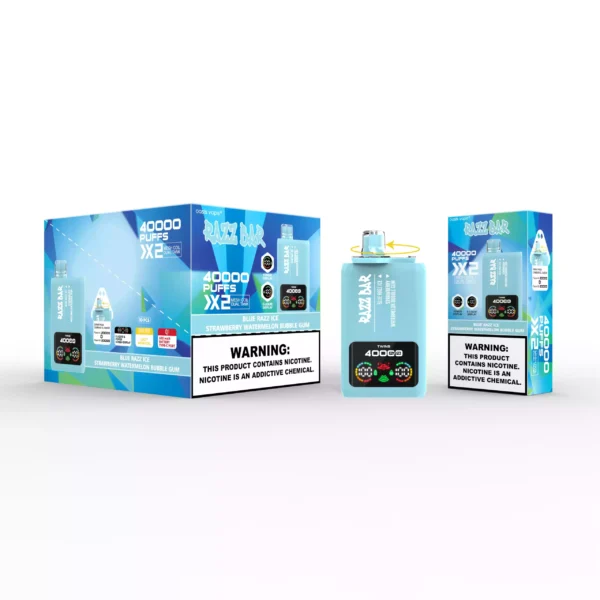 High Quality Razzbar 40000 Puffs Salt Nicotine 2 or 5 Percent Available