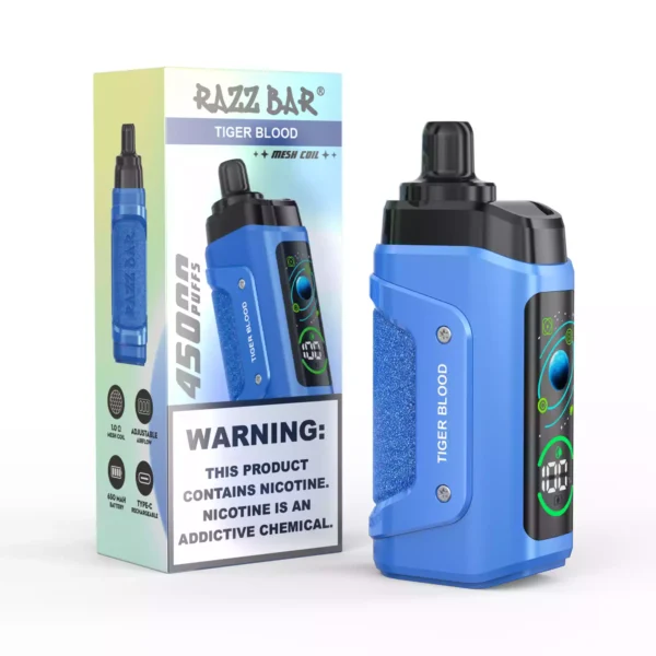 High Quality Razzbar 45000 Puffs Rechargeable Vape Featuring Mesh Coil and 16 Flavors