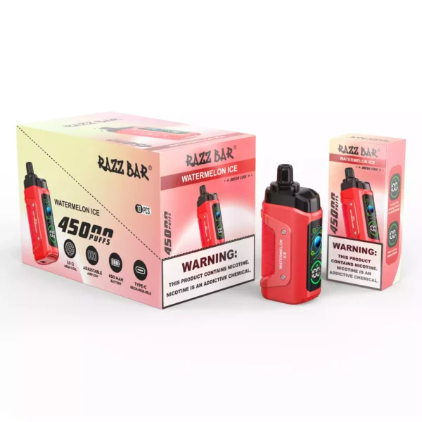 High Quality Razzbar 45000 Puffs Rechargeable Vape Featuring Mesh Coil and 16 Flavors