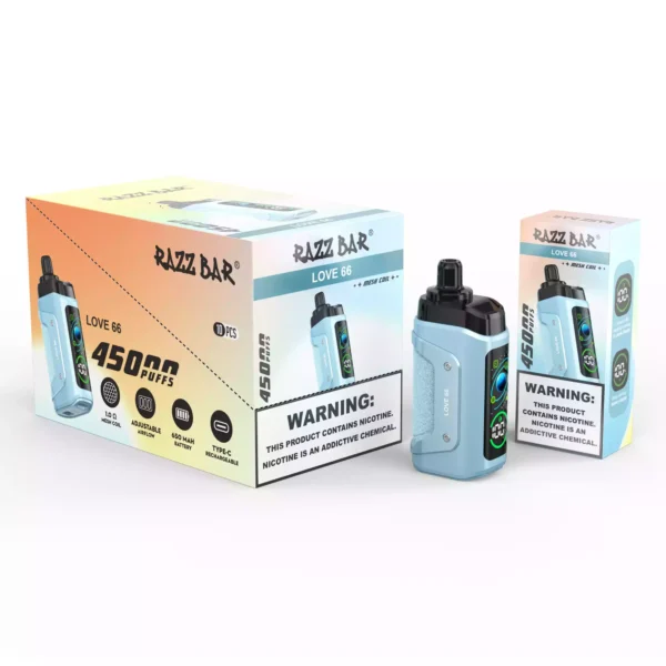 High Quality Razzbar 45000 Puffs Rechargeable Vape Featuring Mesh Coil and 16 Flavors