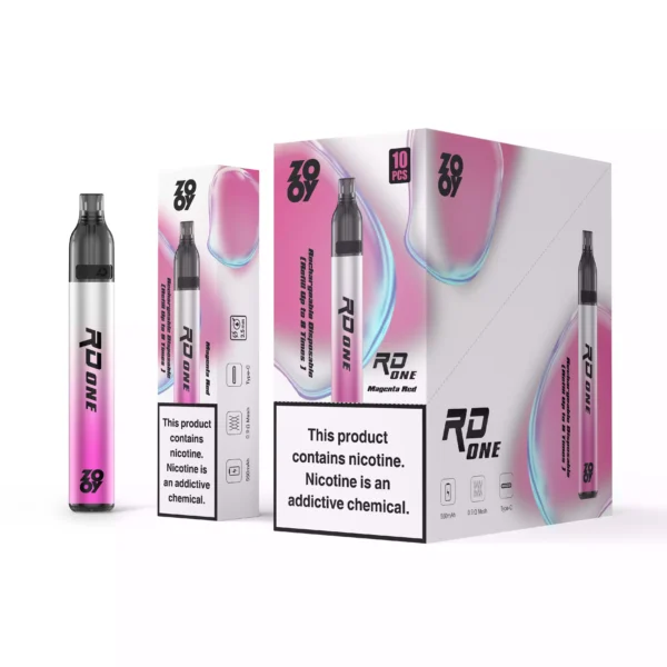 High quality Zooy Vape RD disposable vape with mesh coil and type C rechargeable battery