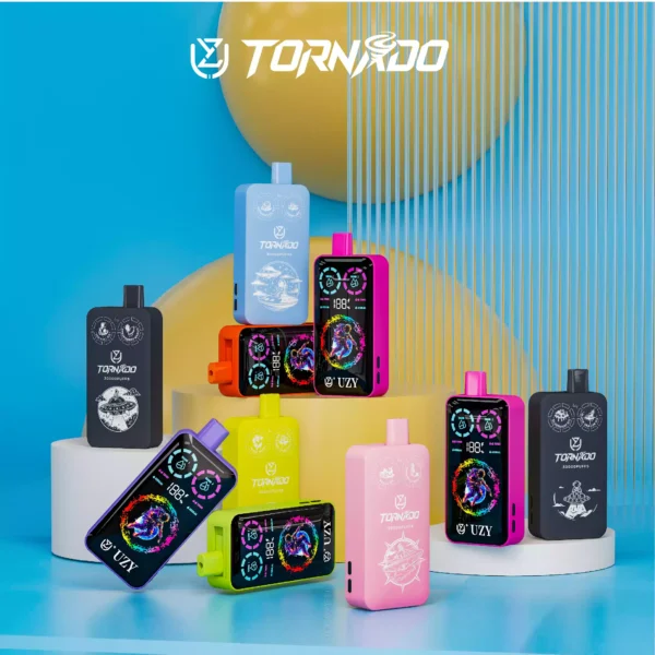 Quality Assured UZY TORNADO 30000 Double Flavors Disposable Vape with Type-C Fast Charging and Multiple Nicotine Levels