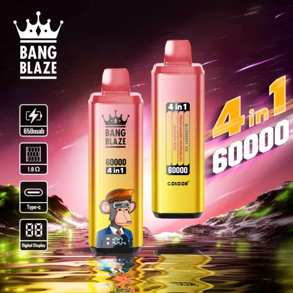 High Quality BANG BLAZE 60000 DSK050 Disposable Vape with 650mah Battery and 56ml E Liquid