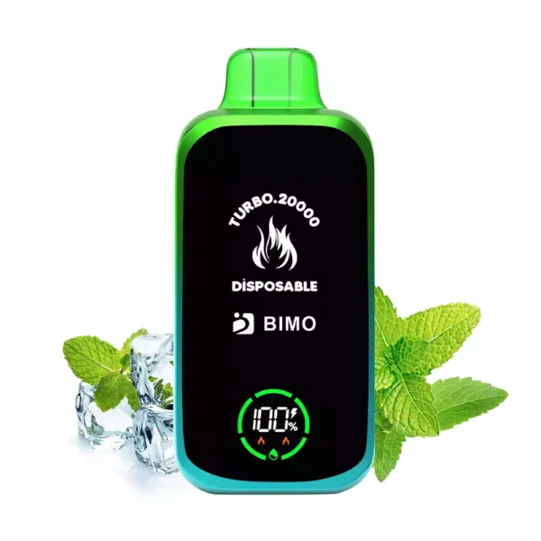 High Quality BIMO TURBO 20000 Puffs Vape with 850mAh Rechargeable Battery and Dual Mesh Coil