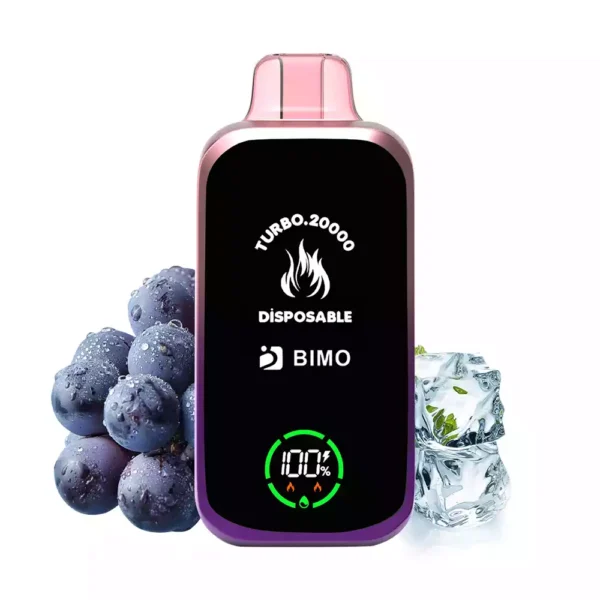 High Quality BIMO TURBO 20000 Puffs Vape with 850mAh Rechargeable Battery and Dual Mesh Coil