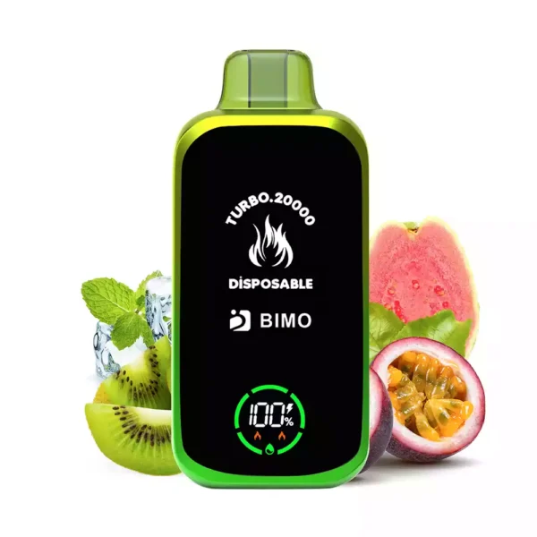 High Quality BIMO TURBO 20000 Puffs Vape with 850mAh Rechargeable Battery and Dual Mesh Coil