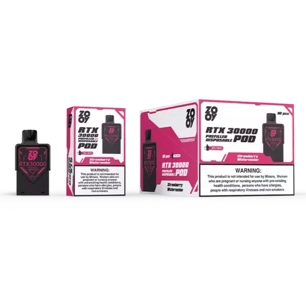 High Quality zooy RTX 30000 pod Puffs Prefilled Vape with RGB Light and Adjustable Airflow