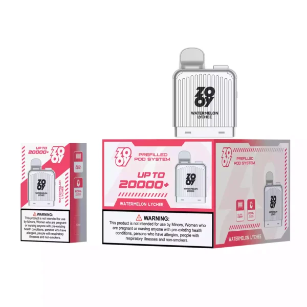 Premium Quality ZOOY VAPE LugVapor 20000 Pod Puffs with 20ml Refillable and Rechargeable Pods